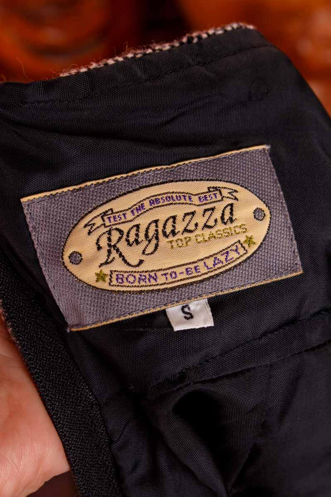 Sexy Tweed Highwaist Rock grau