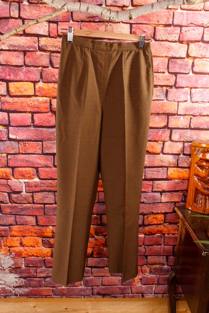 60s Rockabella Hose braun Wolle