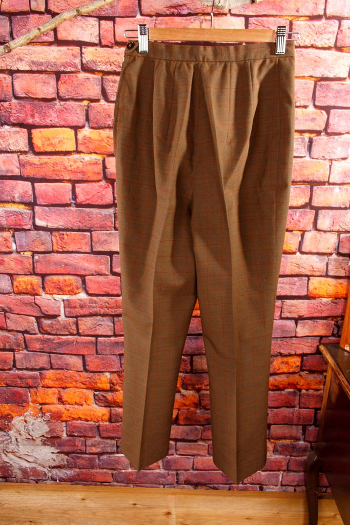 60s Rockabella Hose braun Wolle