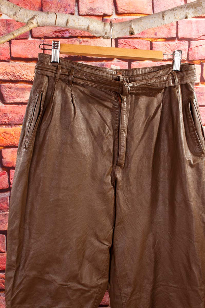 80s Betty Barclay Lederhose braun