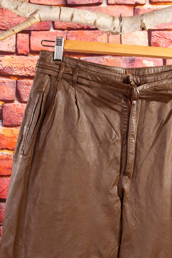 80s Betty Barclay Lederhose braun