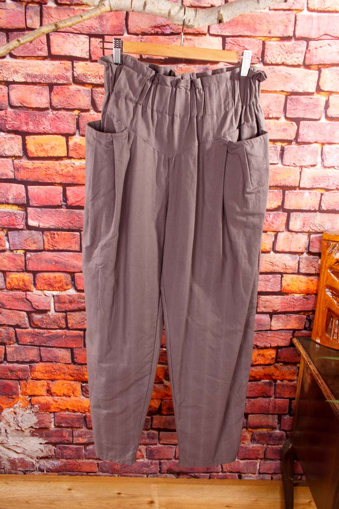 Boho Karottenhose grau