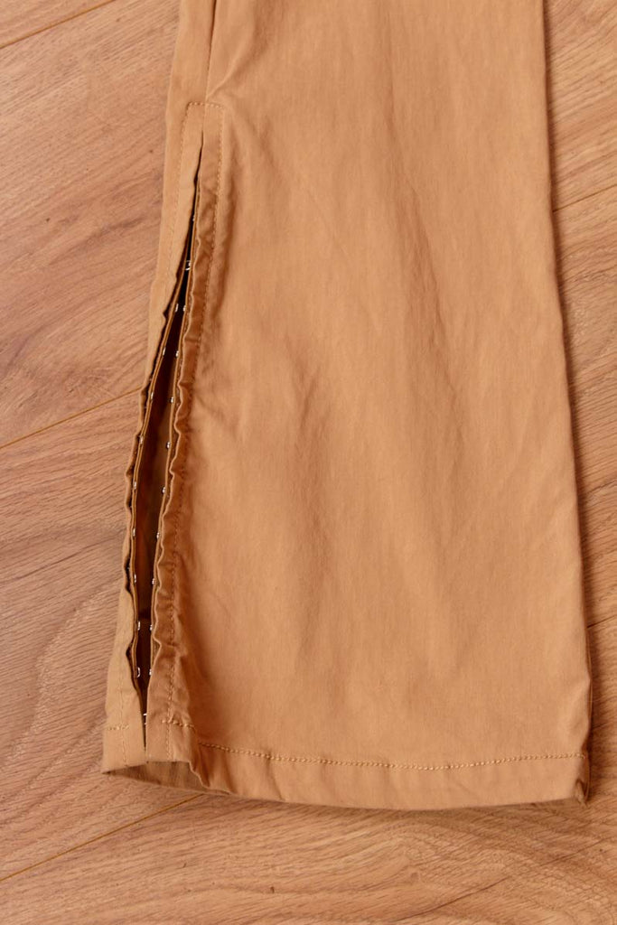 Y2K Schlaghose beige Stretch