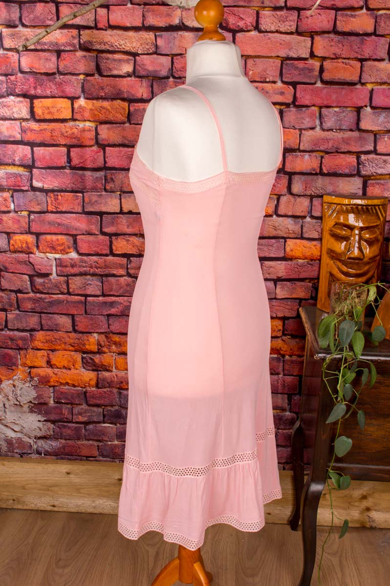 60s Unterkleid lachs Viskose