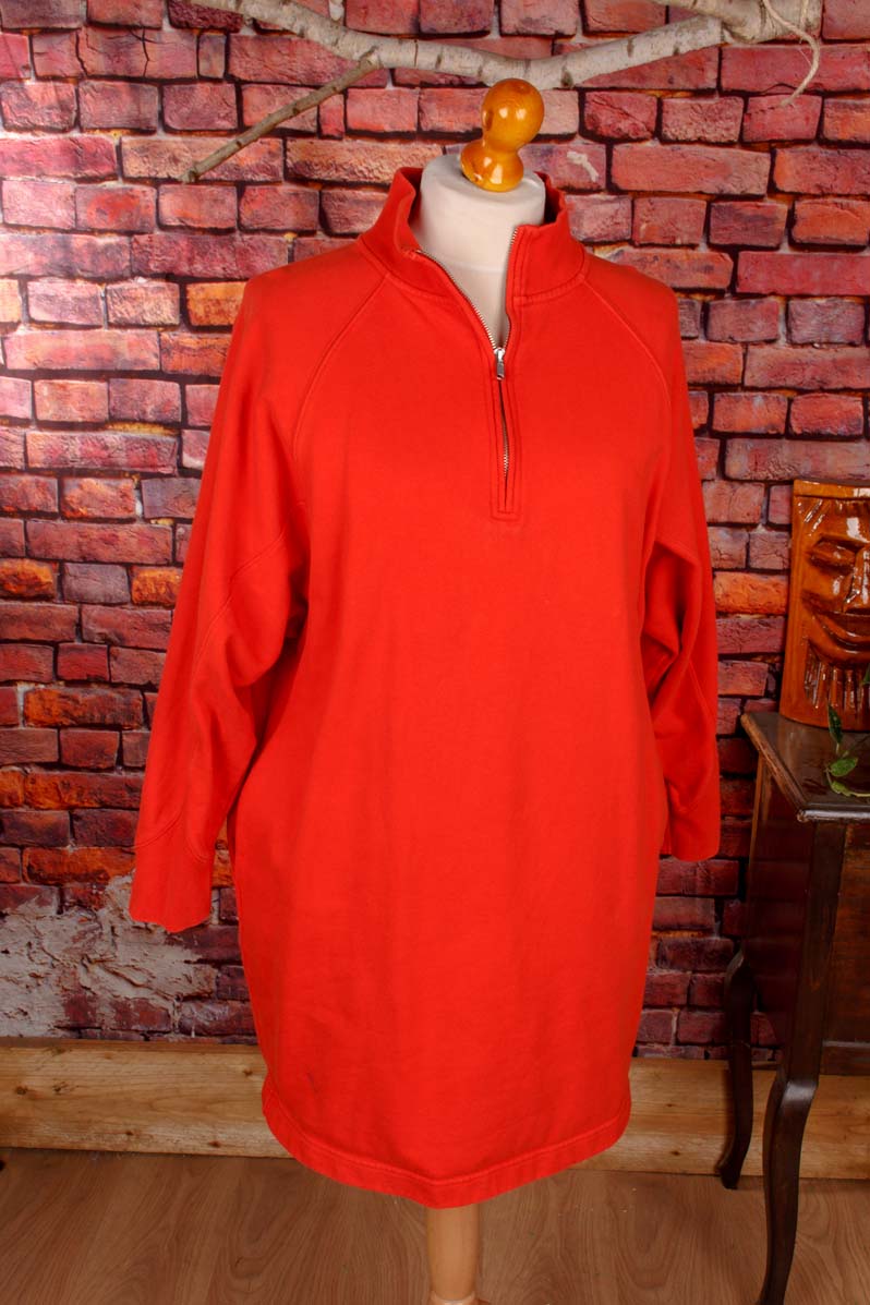GAP gemütliches Sweat Kleid orange