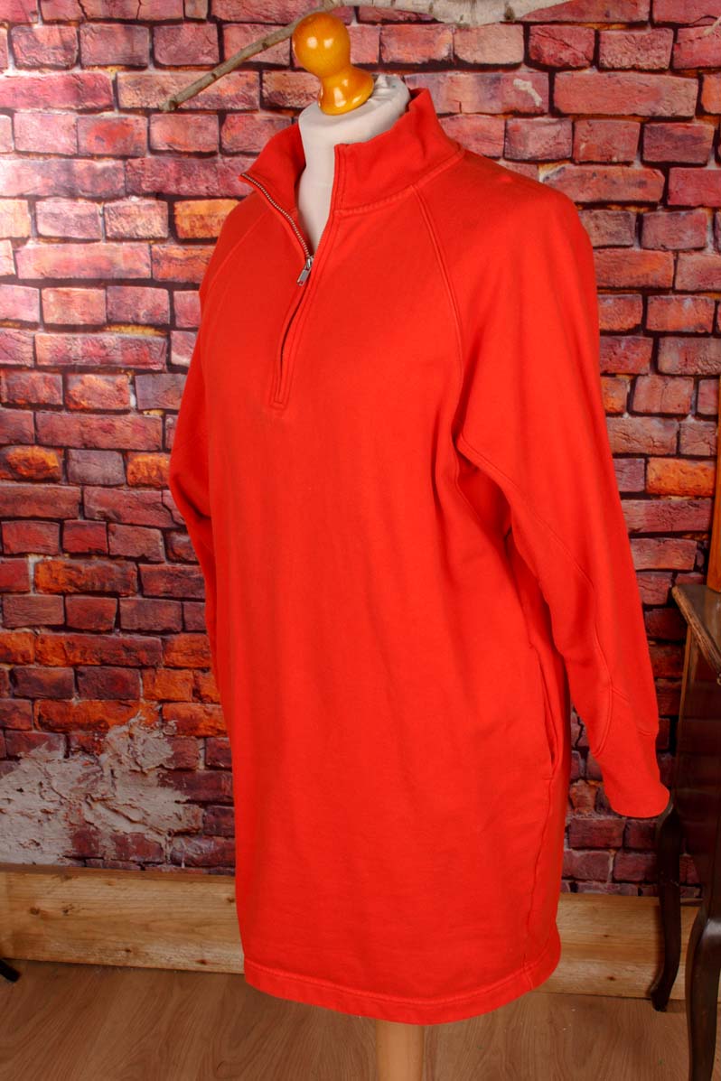 GAP gemütliches Sweat Kleid orange