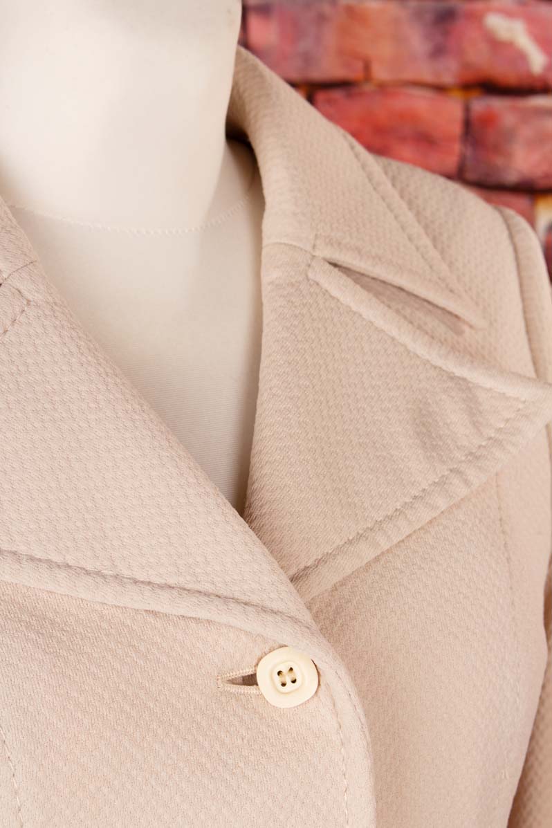 70s Disco Anzug Beige