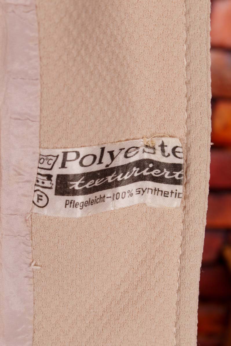 70s Disco Anzug Beige