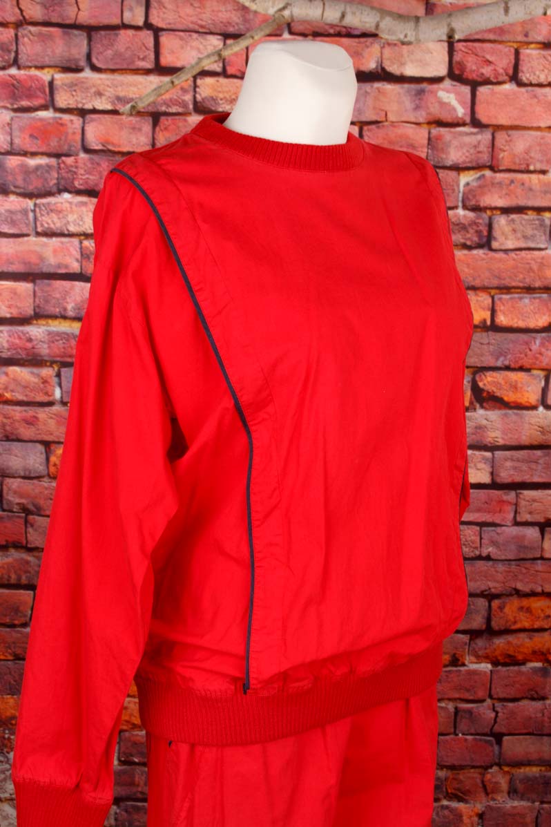 Vintage Baumwolle Trainingsanzug rot