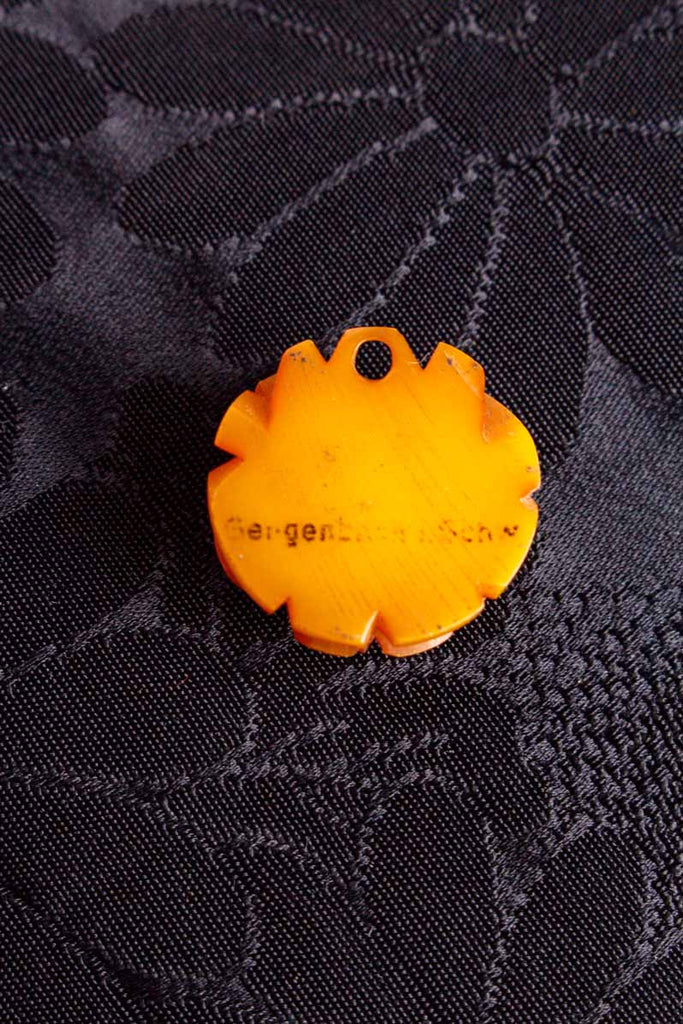 Anhänger Butterscotch Bakelit Rose