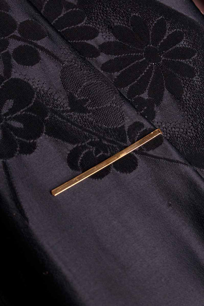 Krawattenklammer gold Perle