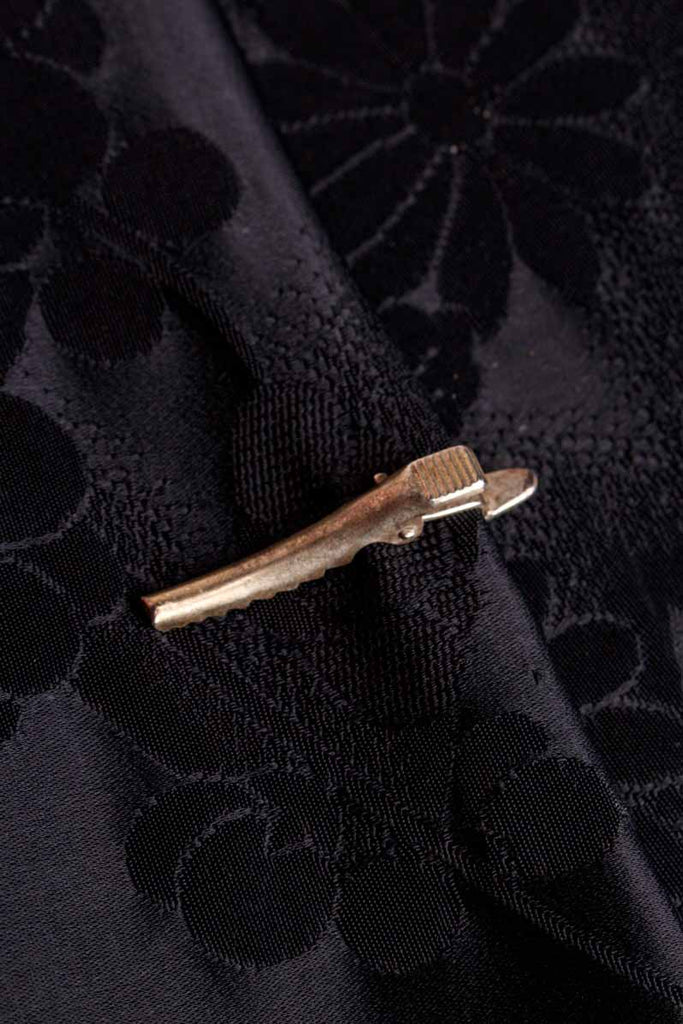 Krawattenklammer silber Strass