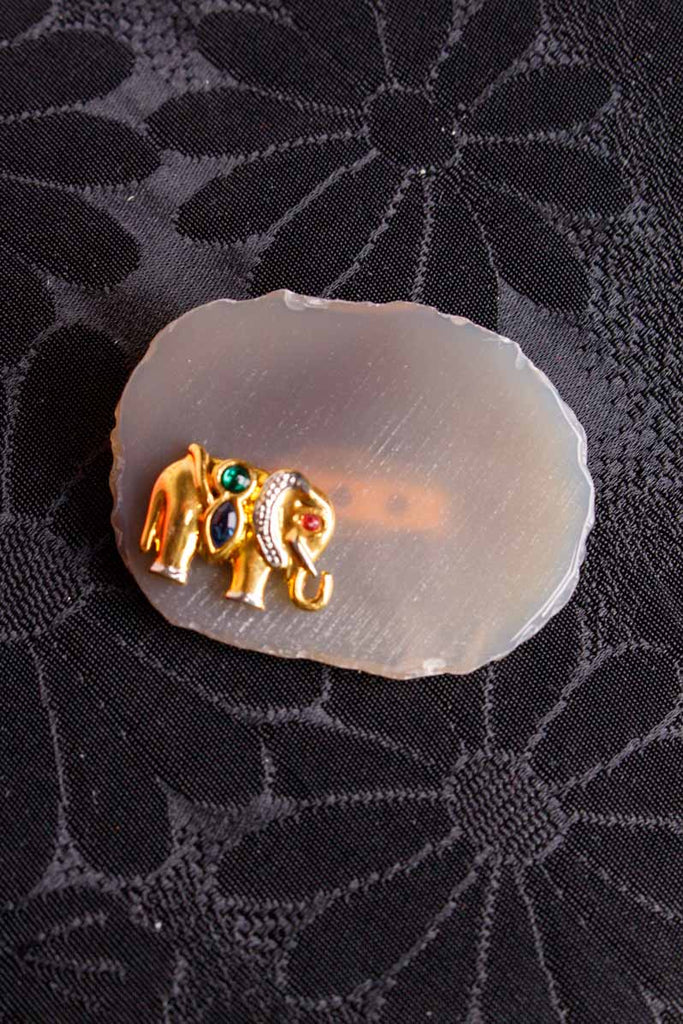 Vintage Brosche Elefant