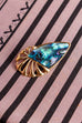 Vintage Brosche Nautilus Gold Abalone