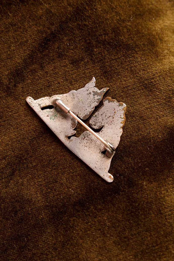 Vintage Ric + Rac Pin silber