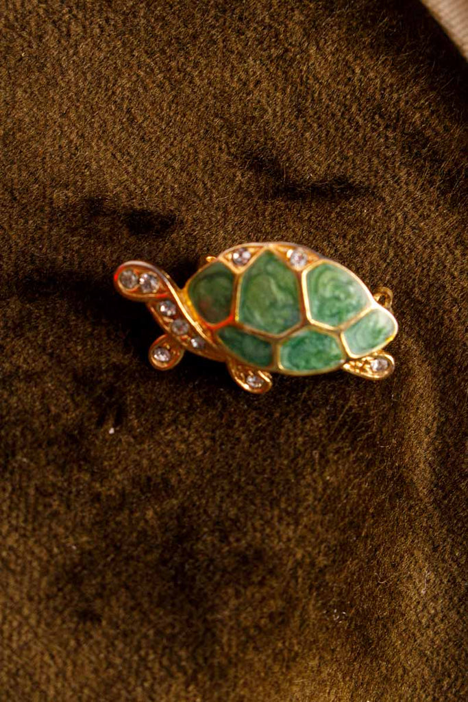 Vintage Anstecker Schildkröte