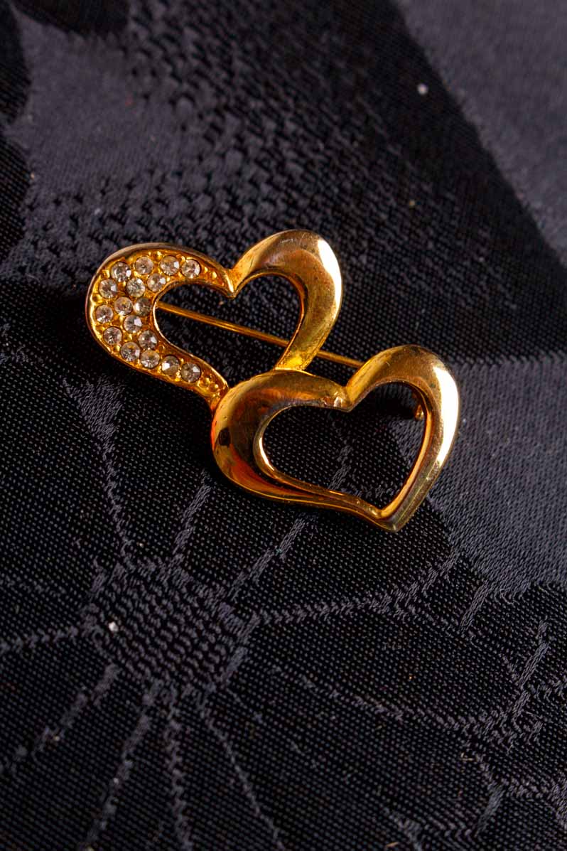 Anstecker gold Herzchen