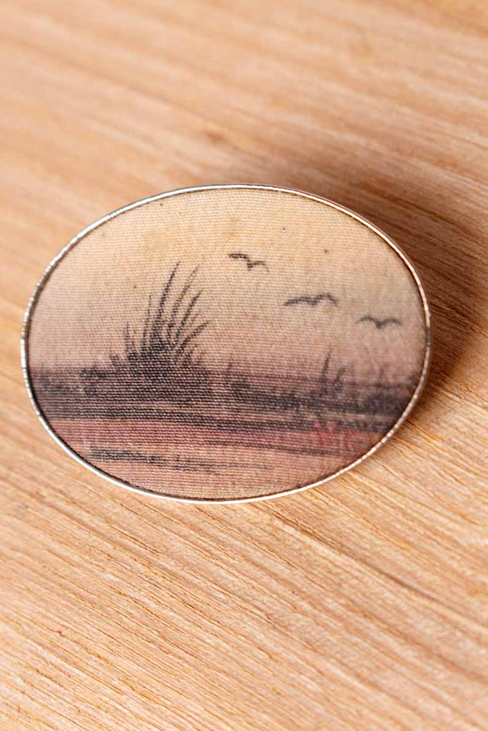 Brosche Miniaturgemälde