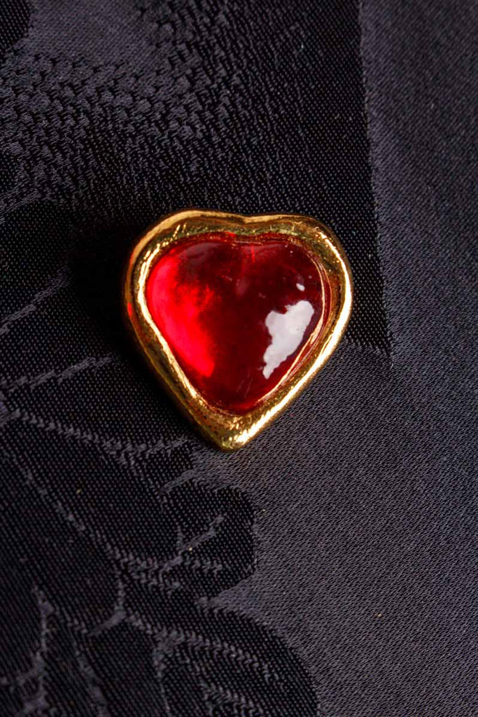 YSL Brosche Herz vergoldet