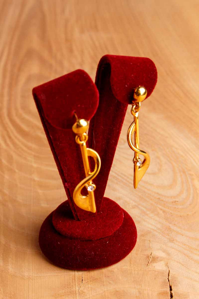 Vintage 90er Ohrstecker mit Strass