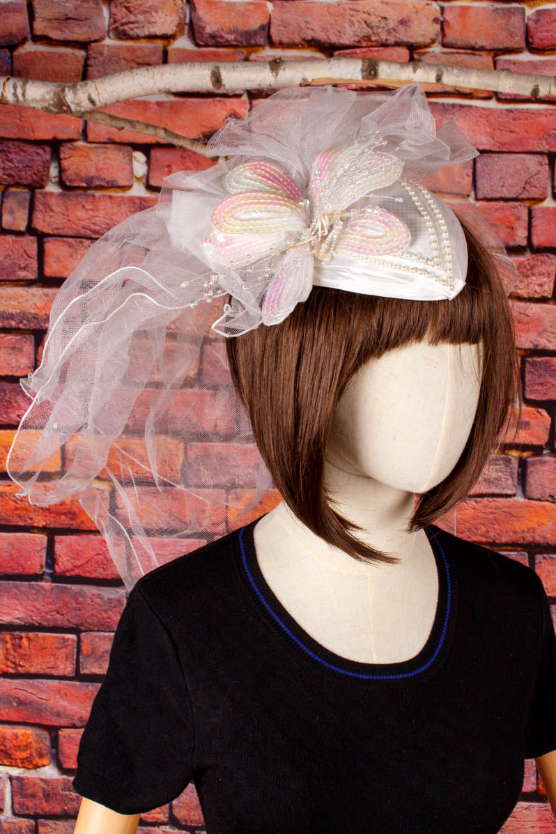 Vintage Brauthut Schleier