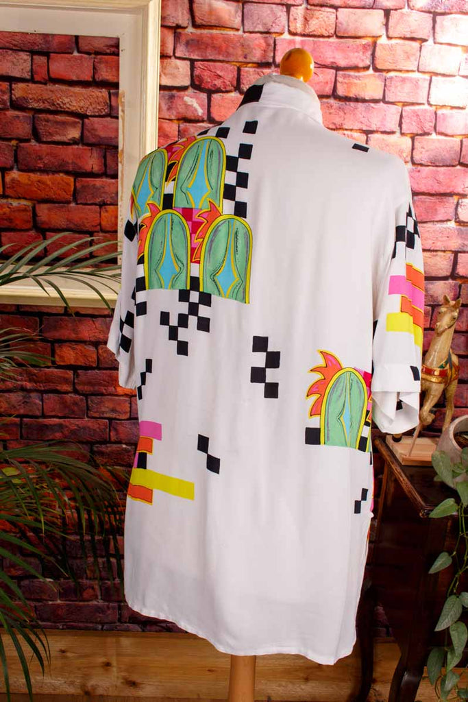 Vintage Oversize Statement Bluse
