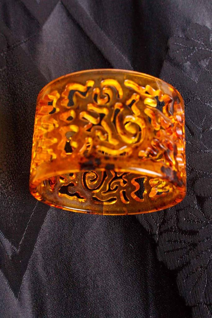 Vintage Armreifen Bernsteinlook