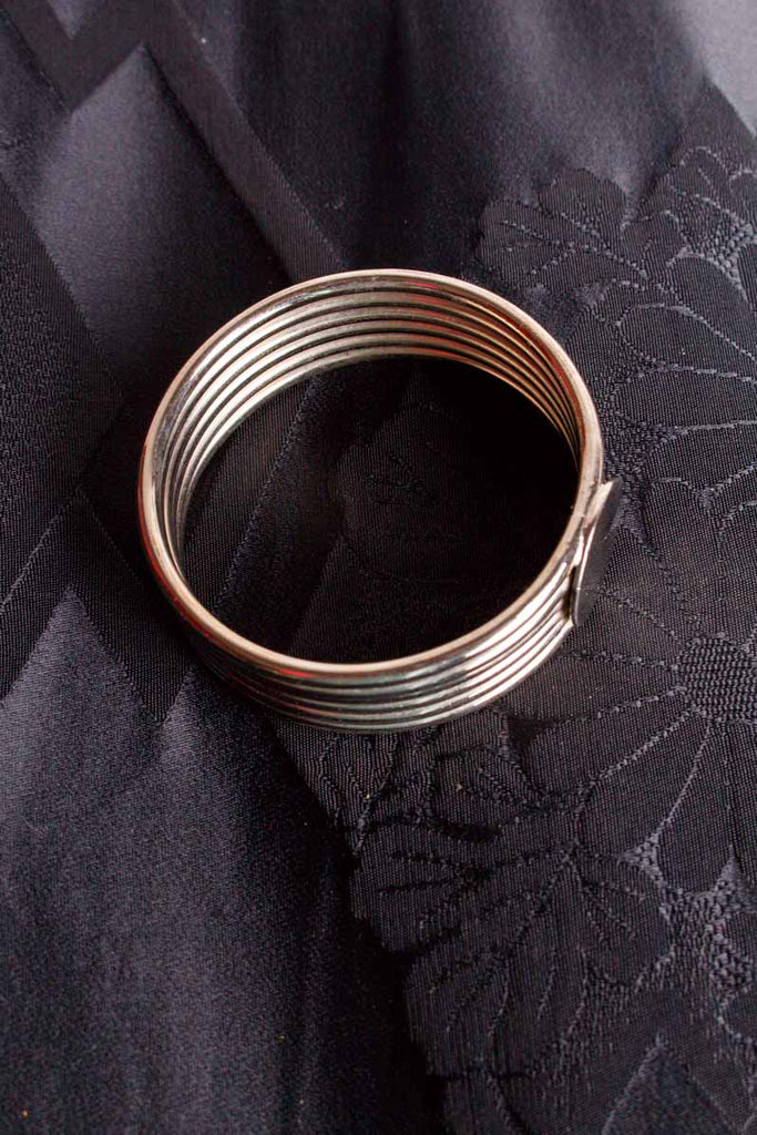 Vintage Armreifen schwer silber