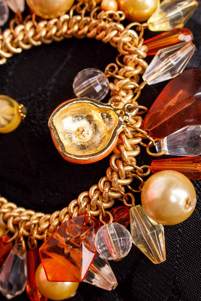 70s Bettelarmband gold Marienkäfer