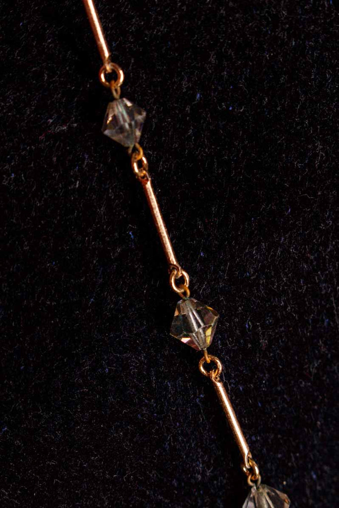 Boho Kette gold Kristalle