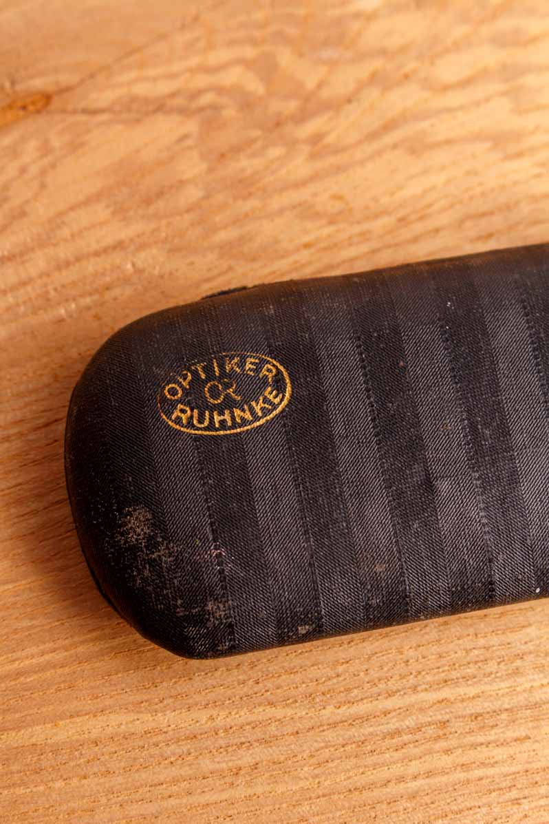 Vintage Brillen Sonnen Clip-Ons + Etui