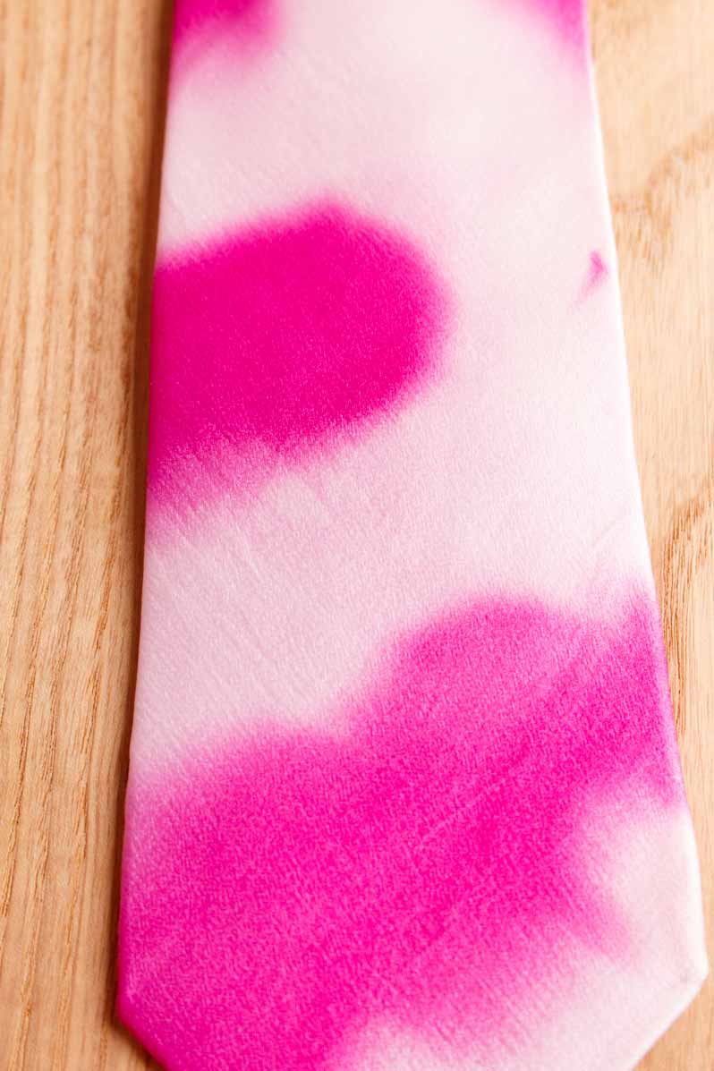 Damen Krawatte pink Seide