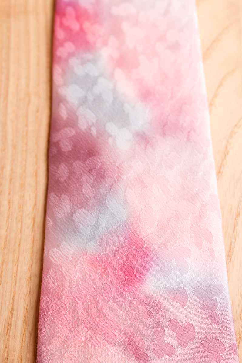 Damen Krawatte pastell rosa Seide