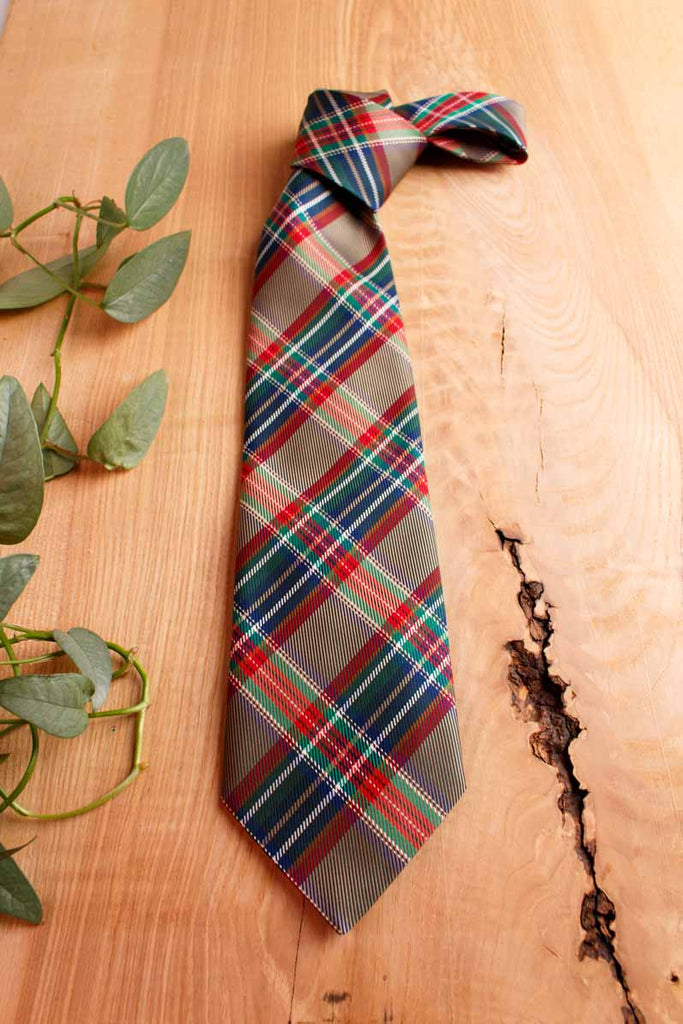 Vintage Krawatte Schottenkaro