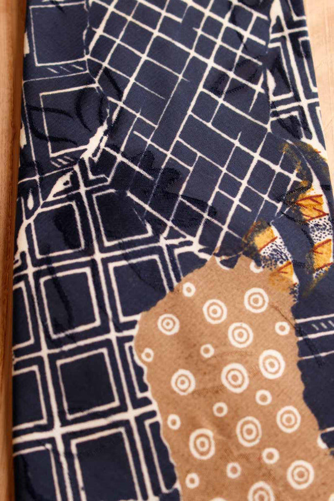 Vintage Krawatte beige Muster