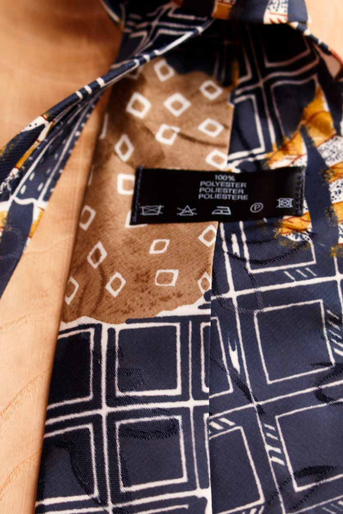 Vintage Krawatte beige Muster