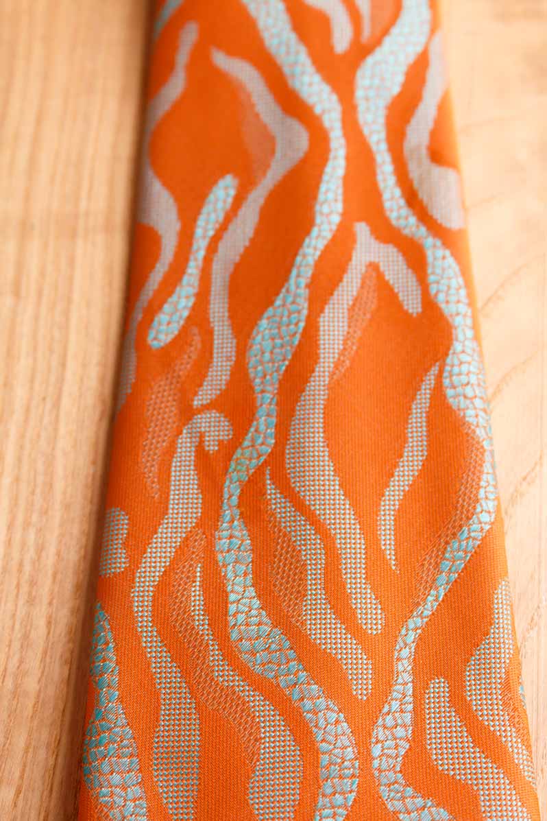 Vintage Krawatte orange