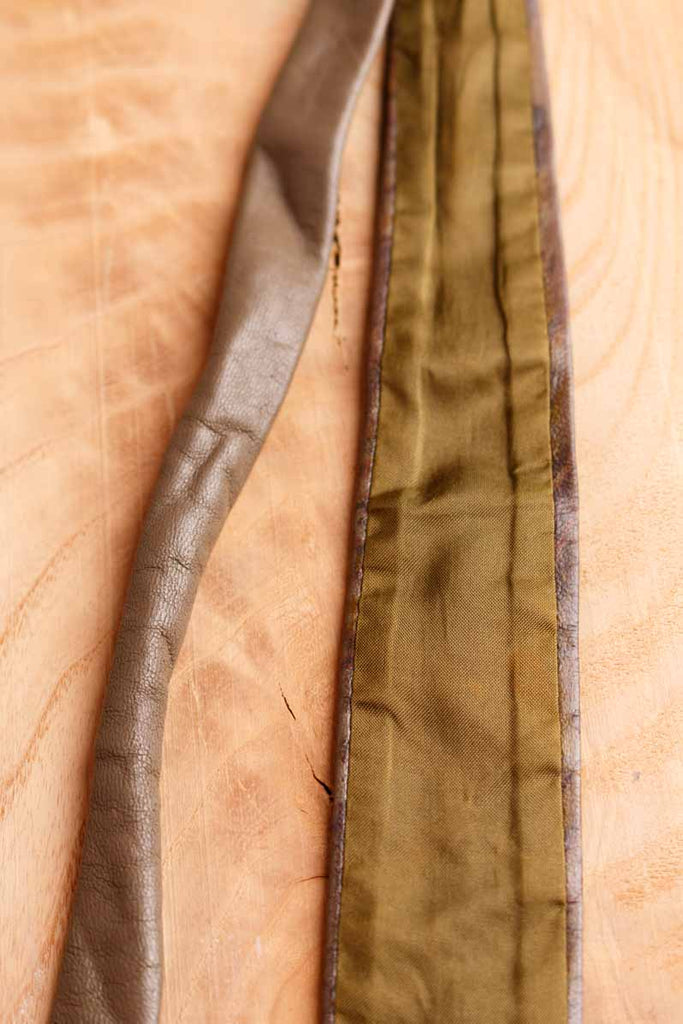 Krawatte braun marmoriert Leder