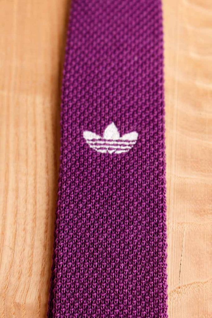 ADIDAS Krawatte lila Strick
