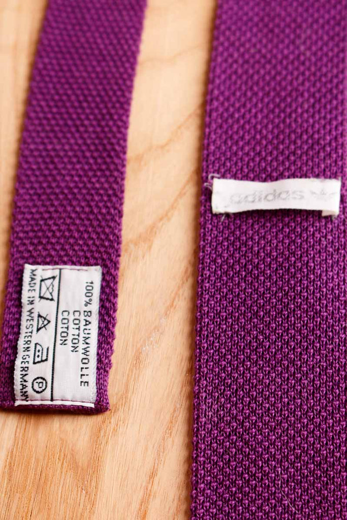 ADIDAS Krawatte lila Strick