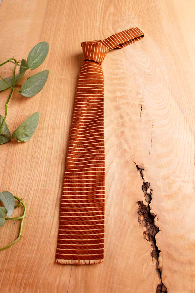 60s Schlips braun Seide