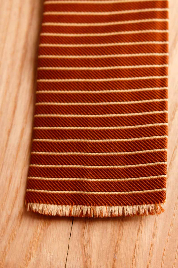 60s Schlips braun Seide