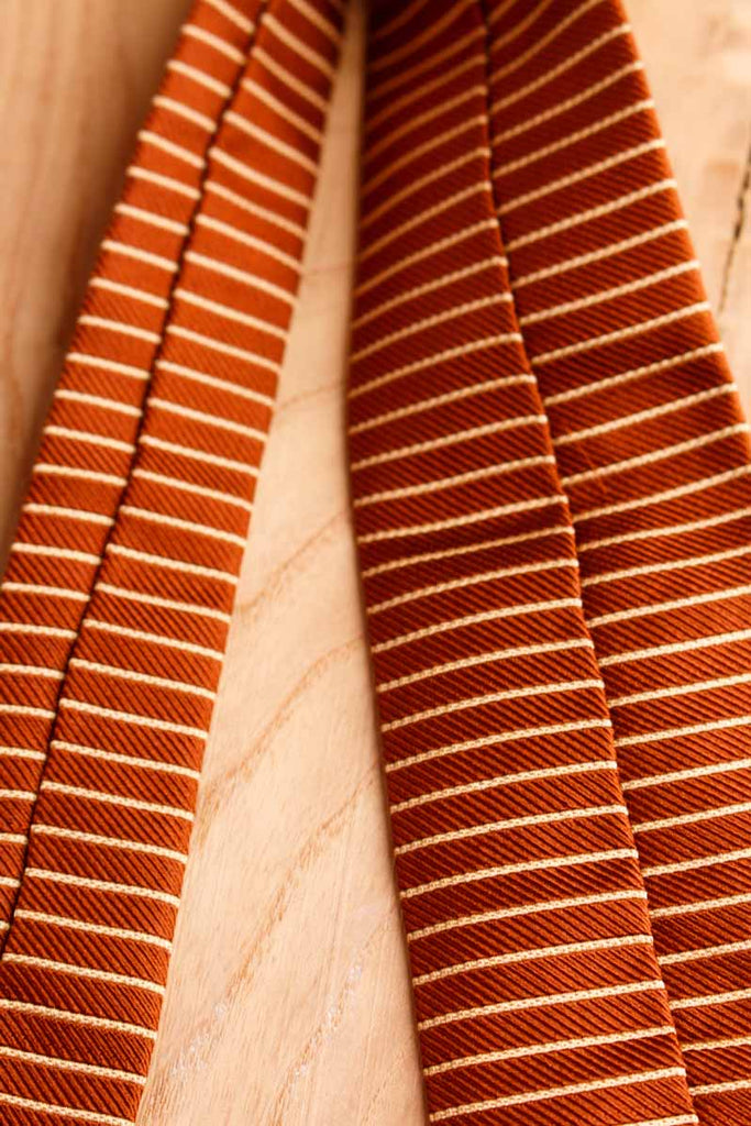 60s Schlips braun Seide