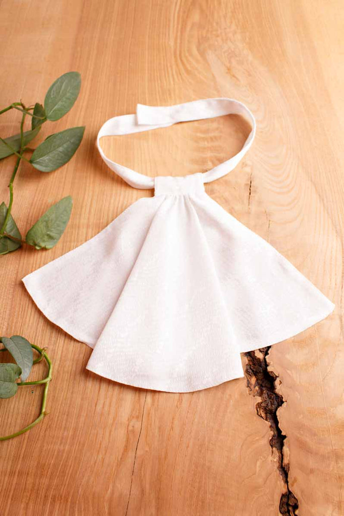 Jabot Blusenkragen weiß