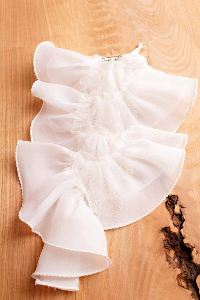 Jabot Rüschenkragen weiß