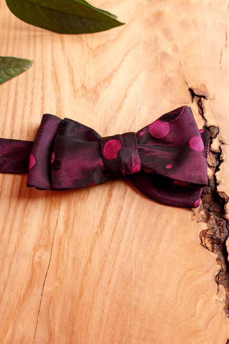 kleine Fliege pink Punkte
