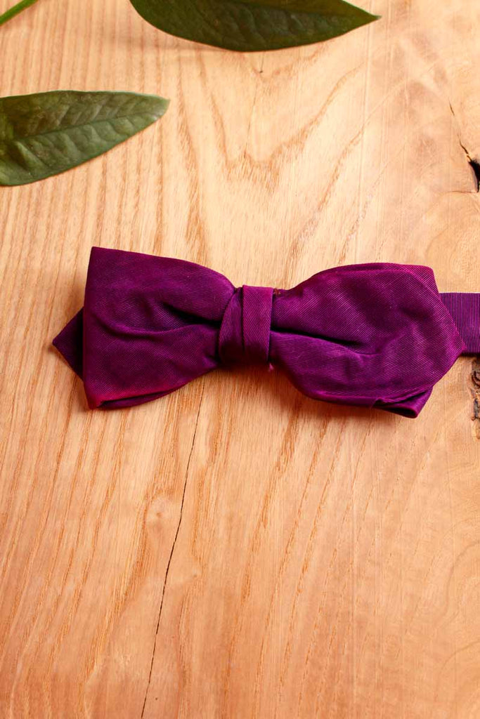 Vintage Fliege lila Taft