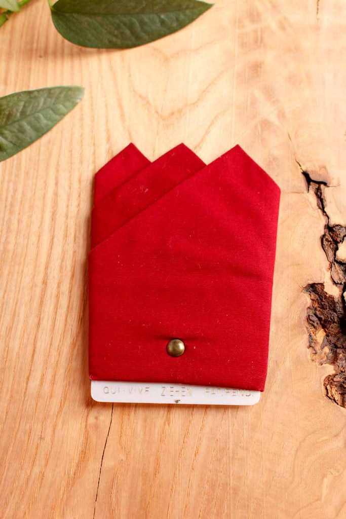 Einstecktuch weinrot verstellbar