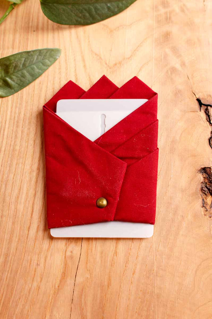 Einstecktuch weinrot verstellbar