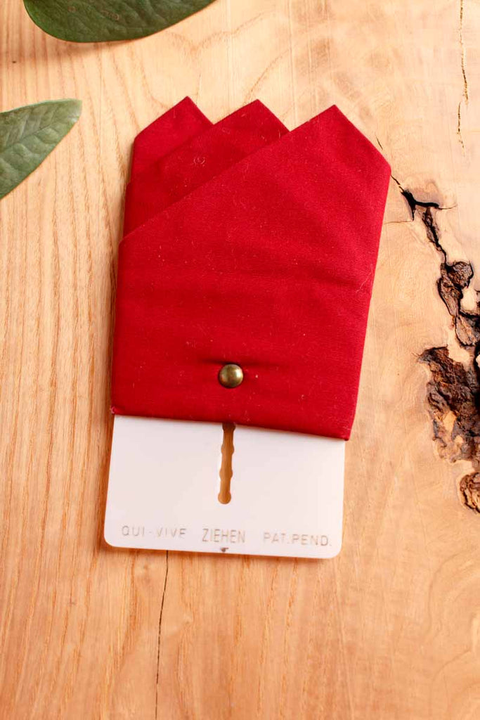 Einstecktuch weinrot verstellbar